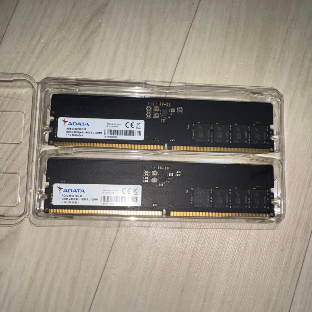 DDR5 32GB 4800 (16×2) メモリ