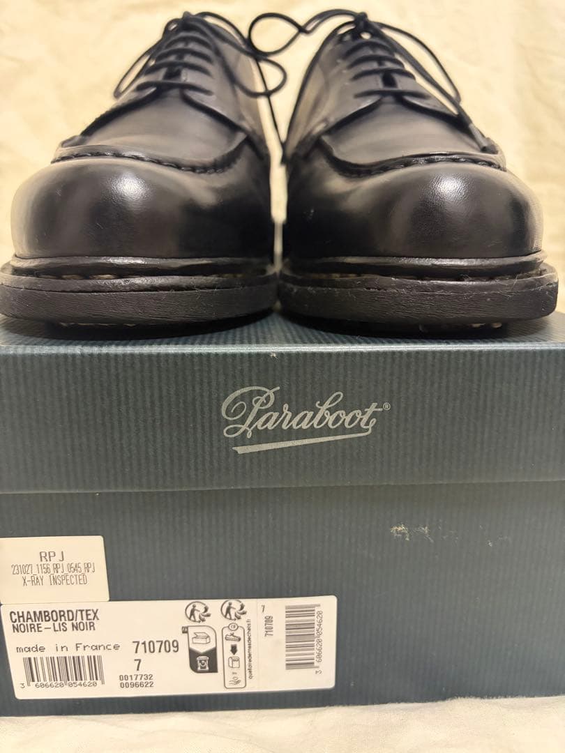 パラブーツ　シャンボード　ブラック　UK7　25.5㎝