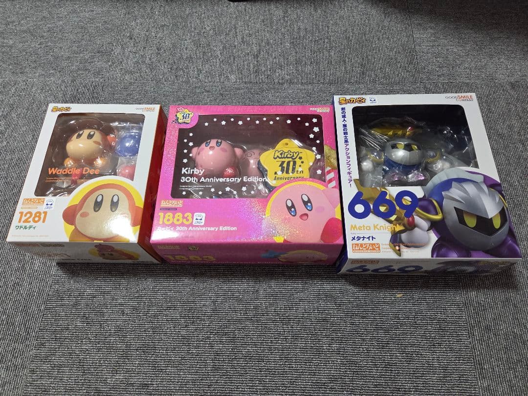 ねんどろいど　カービィ30th　ワドルディ　メタナイト　3点未開封品