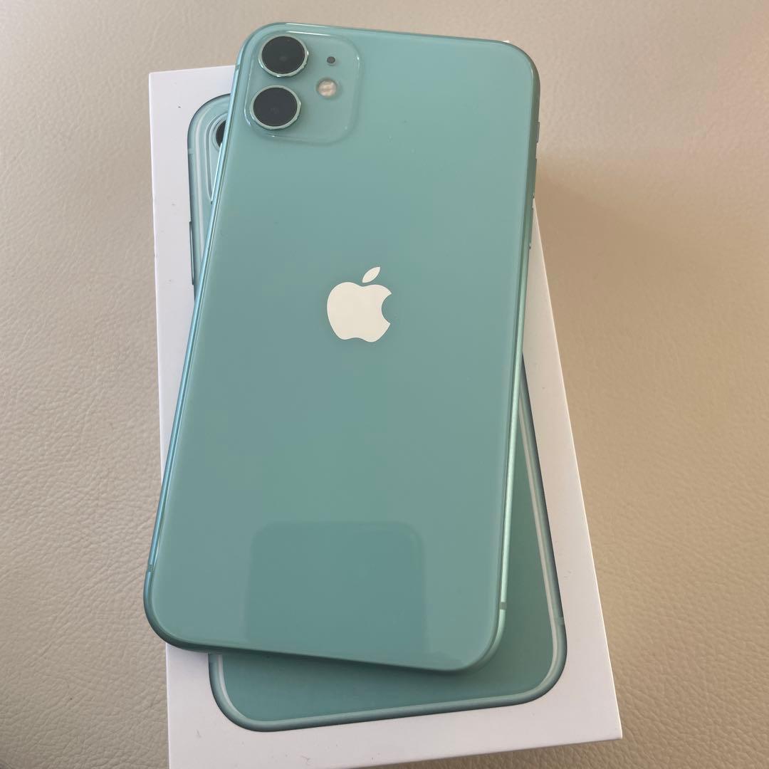 最終値下げ　iPhone11 グリーン 本体 箱付き