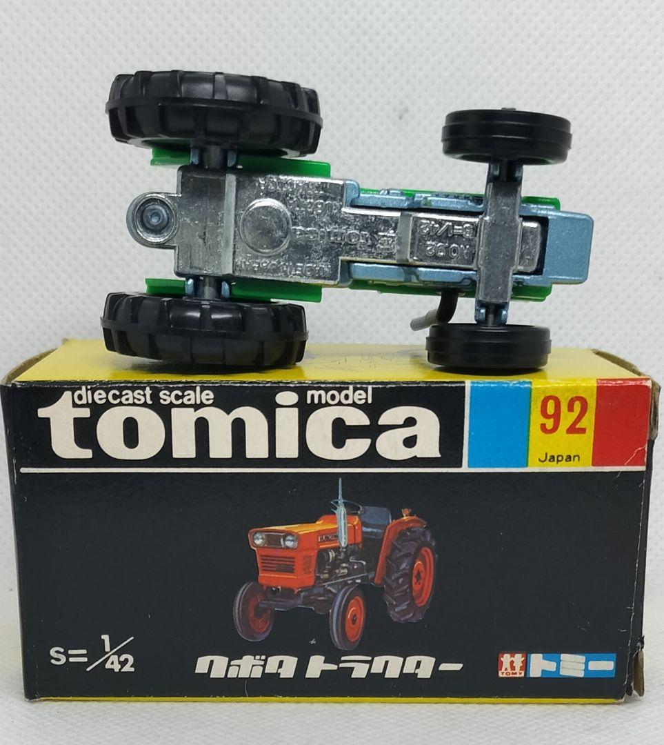 《黒箱トミカ92-1-9》クボタトラクター【北米輸出用】レア未使用美品箱フタ痛み