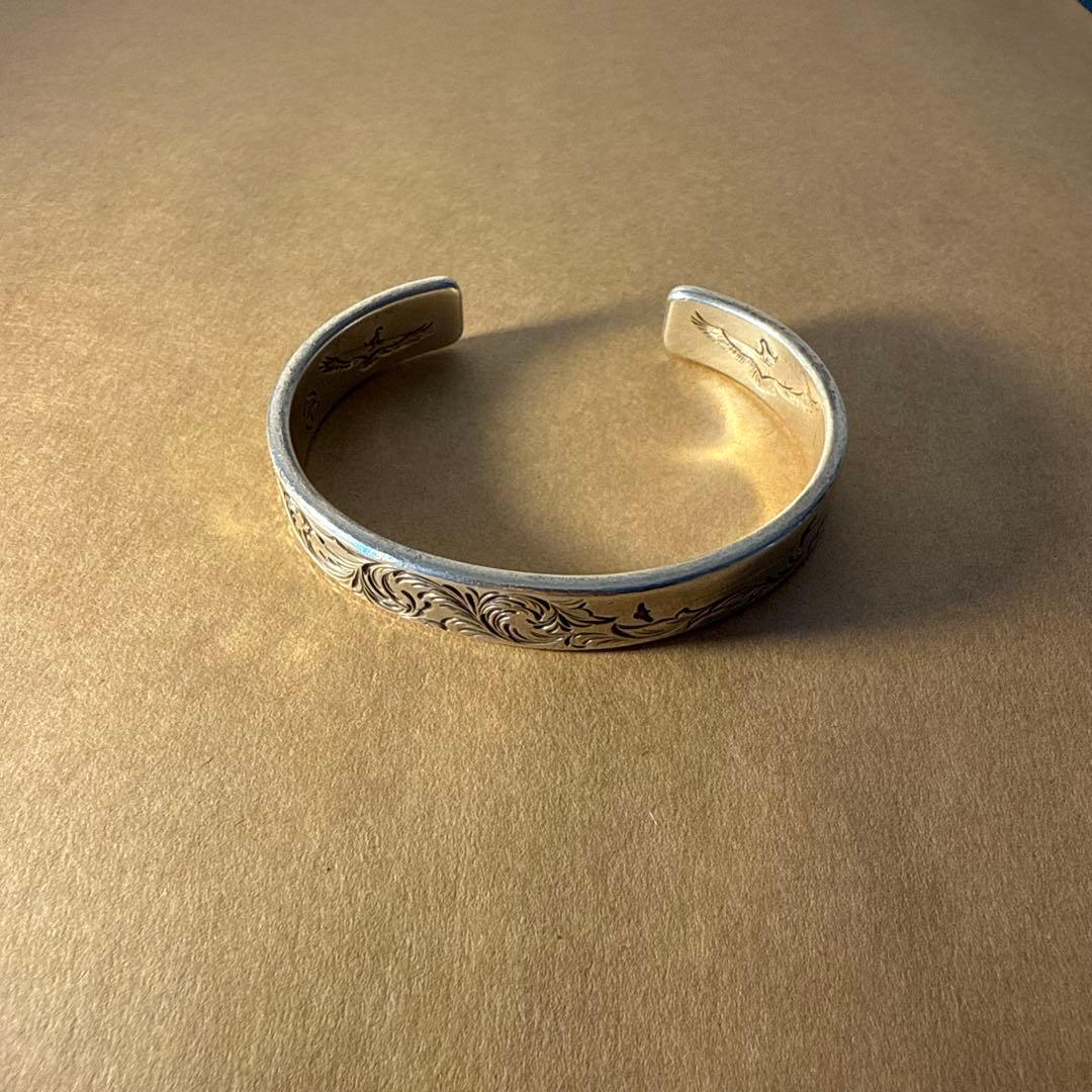 KEN KIKUCHI (ケンキクチ) K18付き 唐草バングル