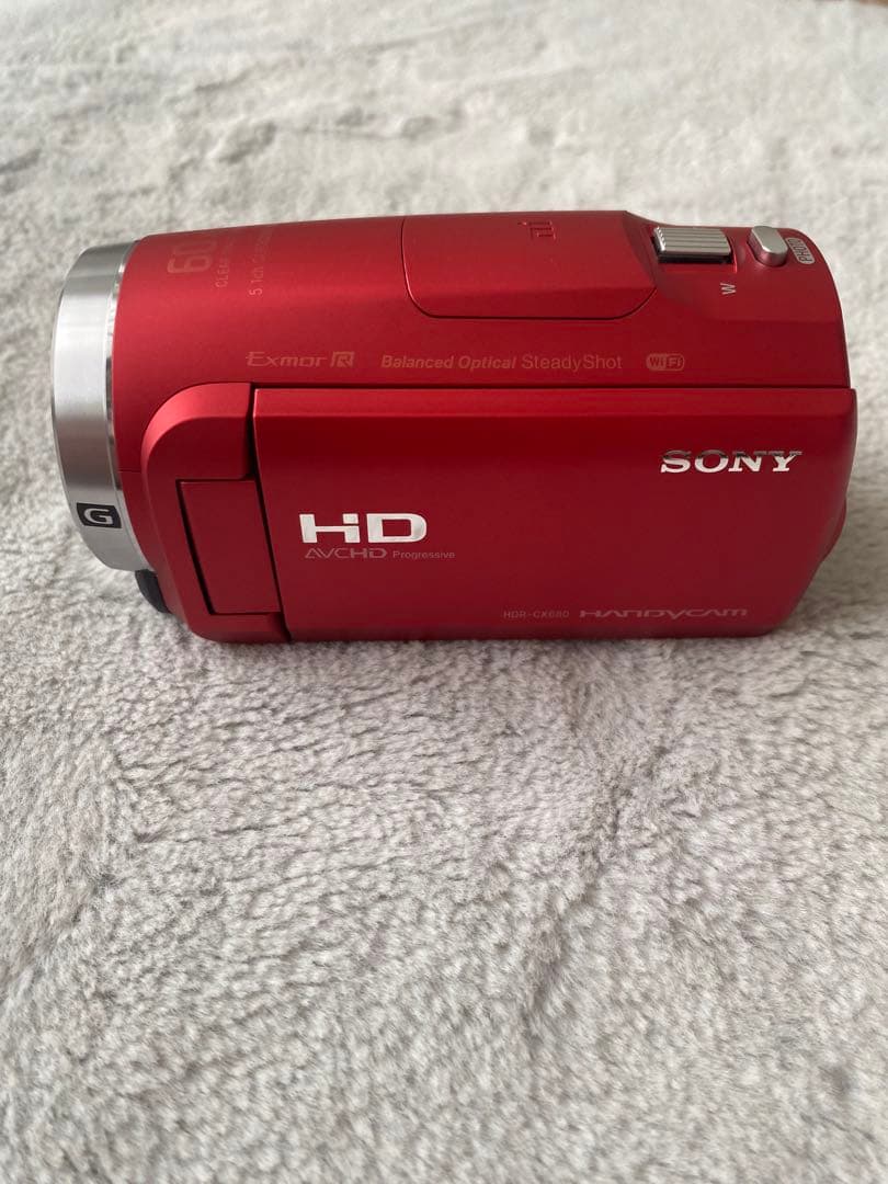 SONY HDR-CX680 ビデオカメラ 本体 レッド