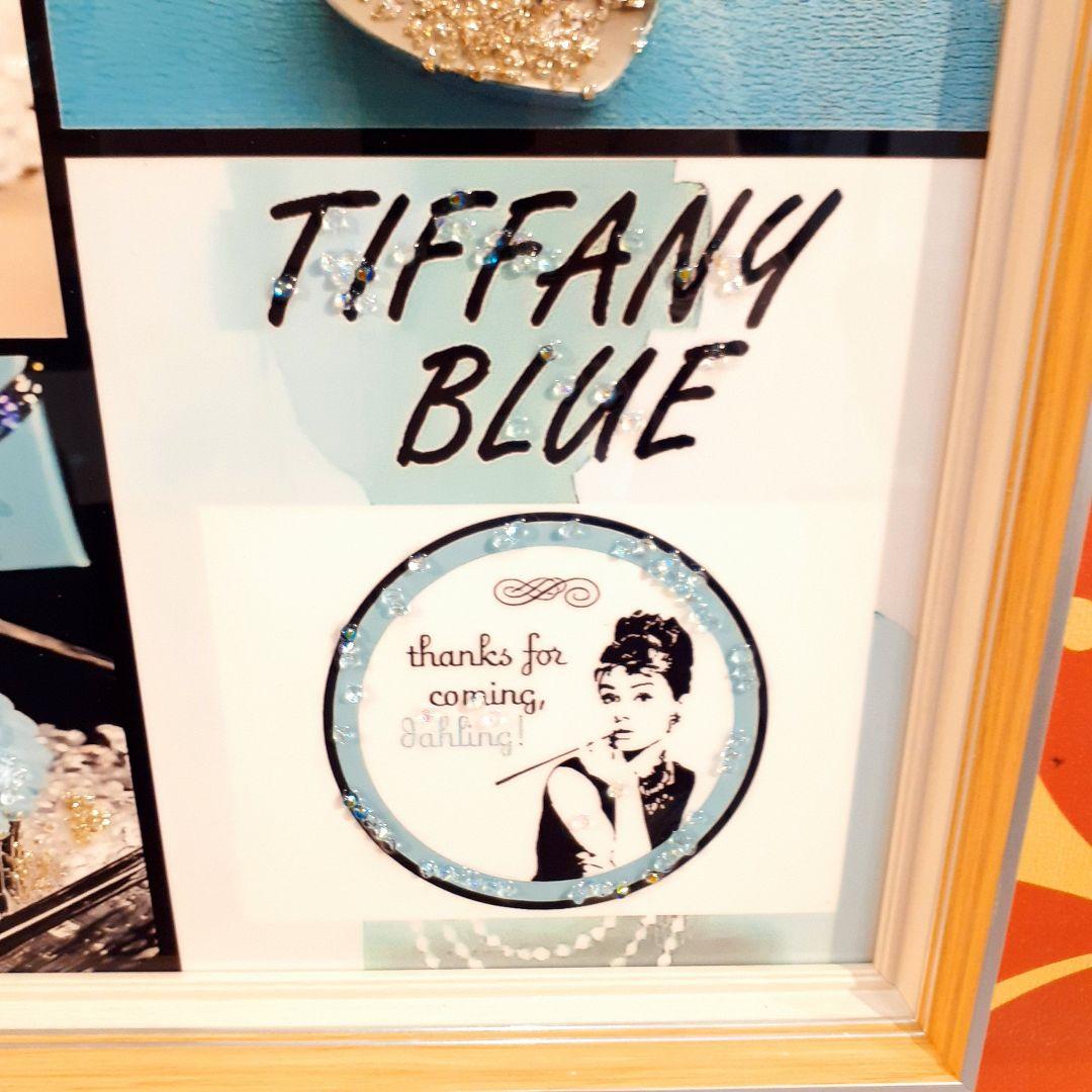 輸入雑貨　天然水晶石　クリスタルアート　ブランドロゴ　『TIFFANY』　宝石