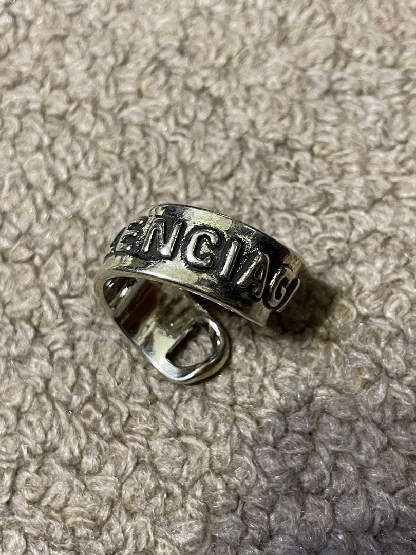 並行輸入品 セレクトショップ シルバーリング 指輪 925 BALENCIAGA