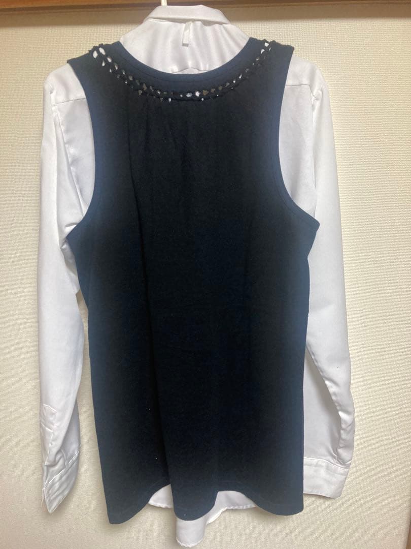 NUMBERNINE 編み込みタンクトップ黒サイズ3