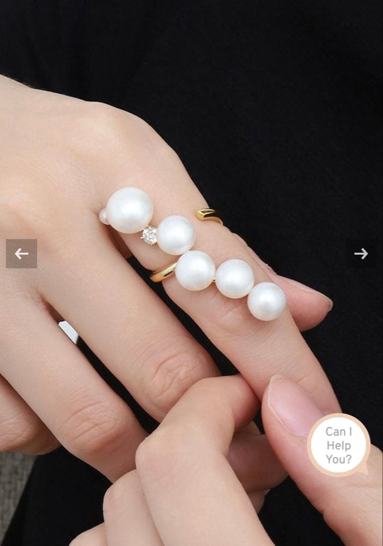 ステラハリウッド　ミューズラインパールリング