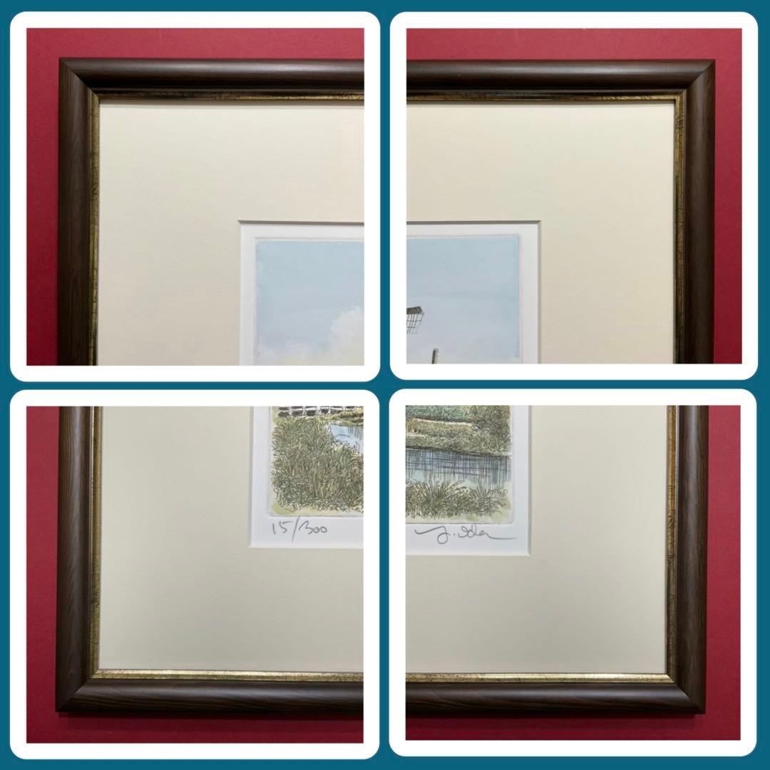 絵画・額縁・版画・織田 義郎・新品未使用・キンデルダイクⅡ (オランダ)・美術品