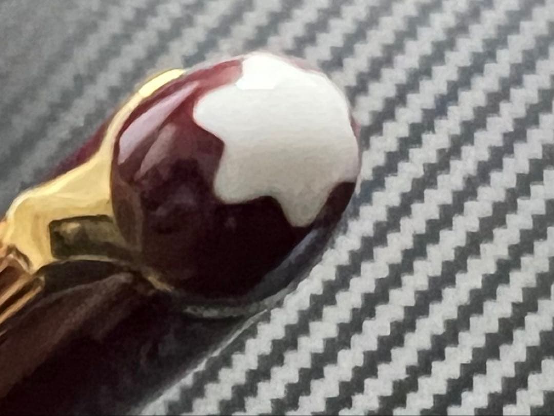 極美品 モンブラン 万年筆 144 ボルドー中白 F