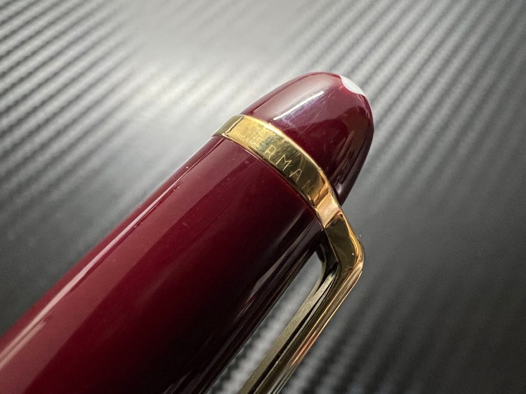 極美品 モンブラン 万年筆 144 ボルドー中白 F