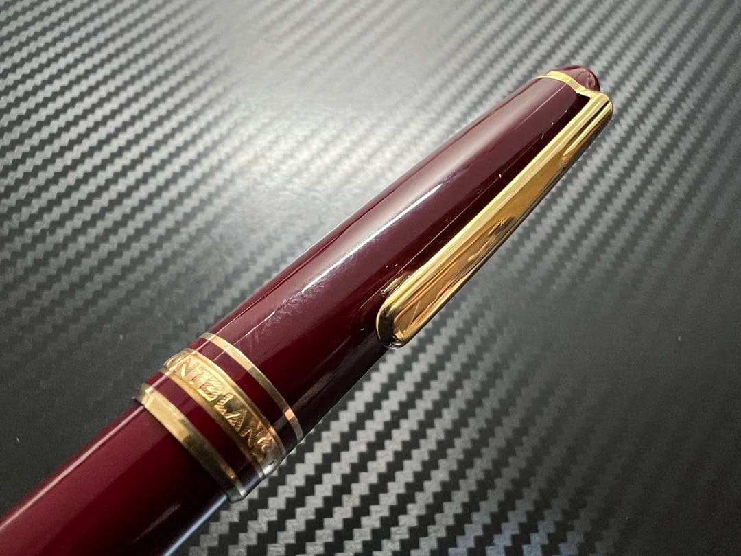 極美品 モンブラン 万年筆 144 ボルドー中白 F