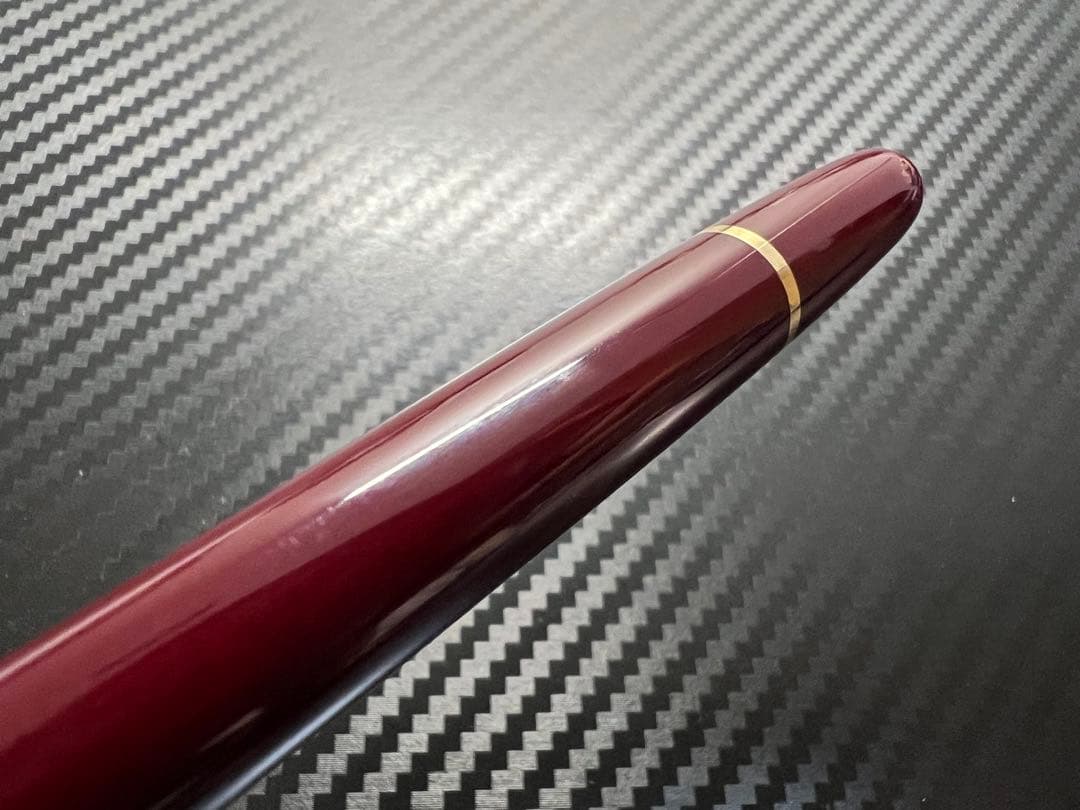 極美品 モンブラン 万年筆 144 ボルドー中白 F
