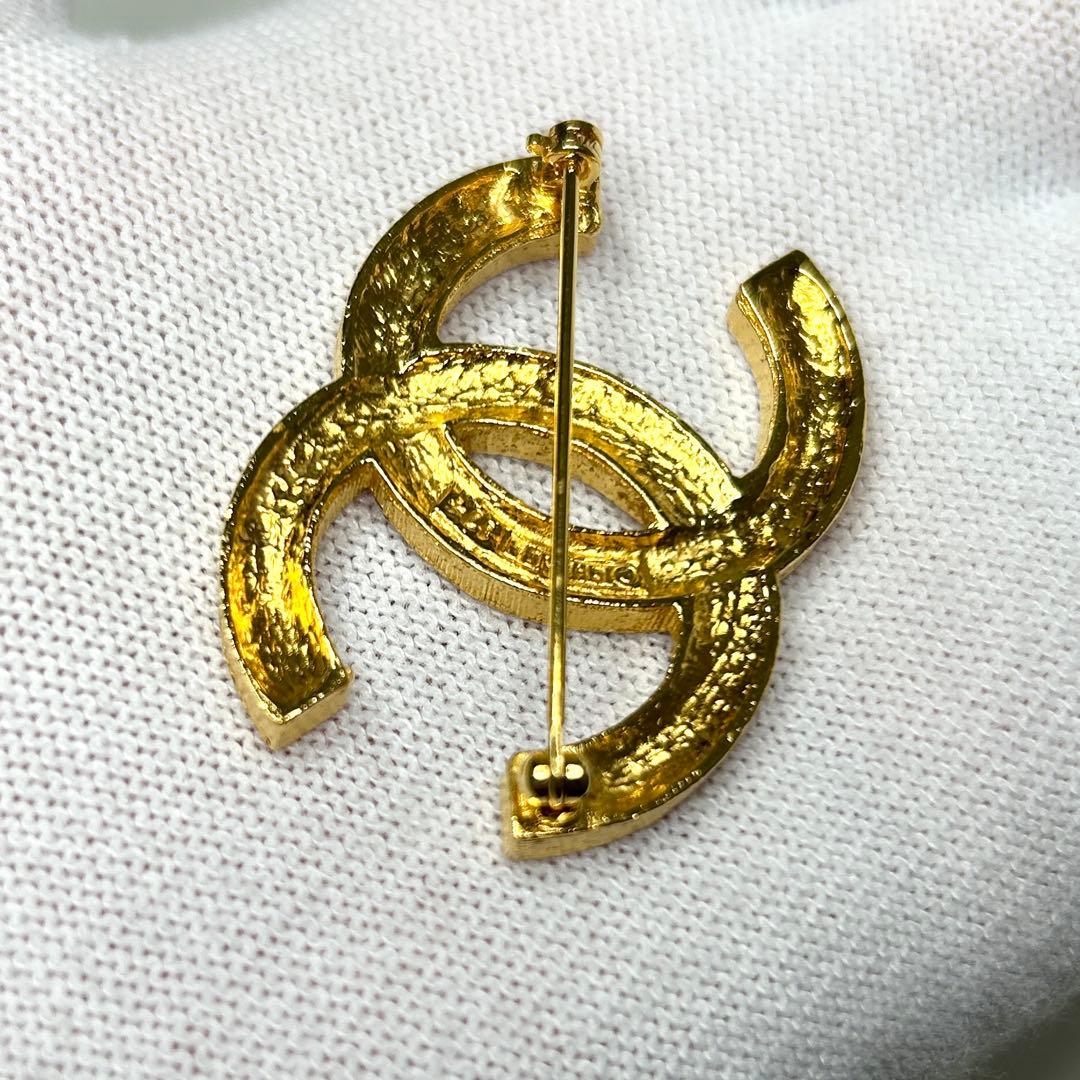 CHANEL シャネル ココマーク ラインストーン ヴィンテージ ブローチ
