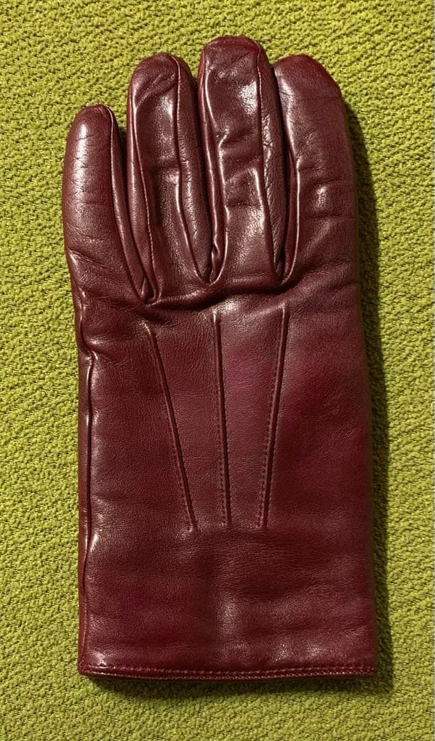 美品❗️MEROLAメローラ 本革手袋 希少6.5 バーガンディー イタリア