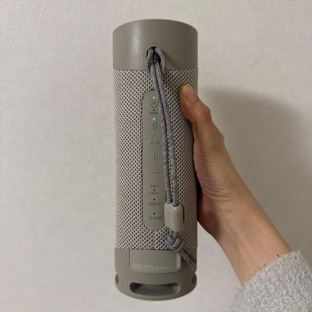 【美品】ワイヤレスポータブルスピーカー　SRS-XB23 ベージュ