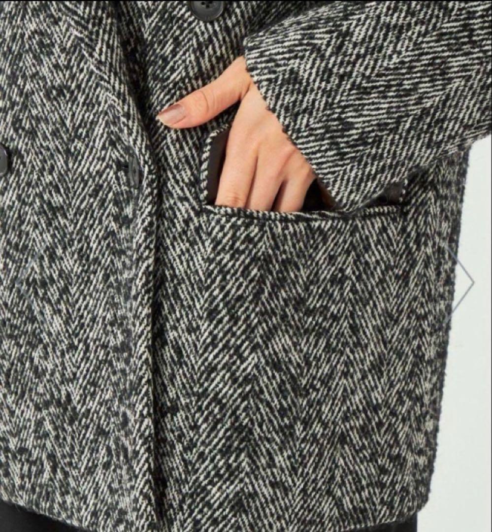 【新品タグ付き】ユナイテッドアローズ　ヘリンボン ジャコット ブラック