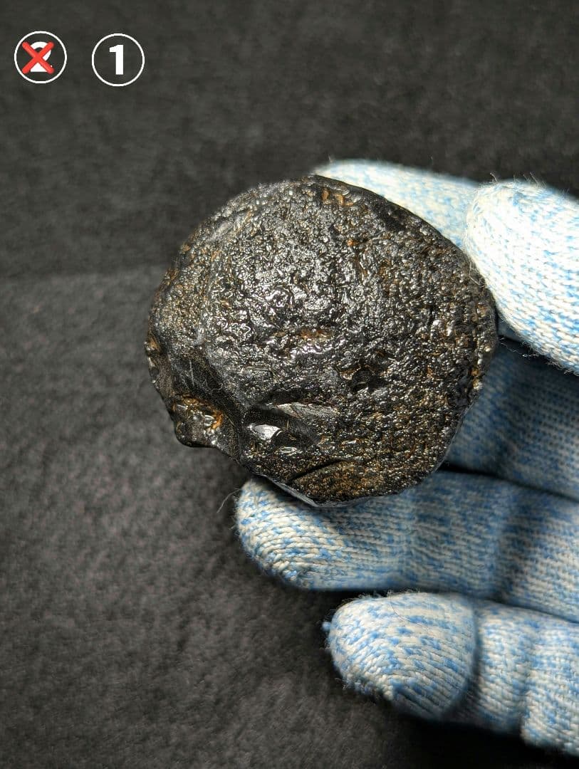 【原石】十勝石玲瓏　北海道産レインボーオブシディアン　十勝石　玲瓏石