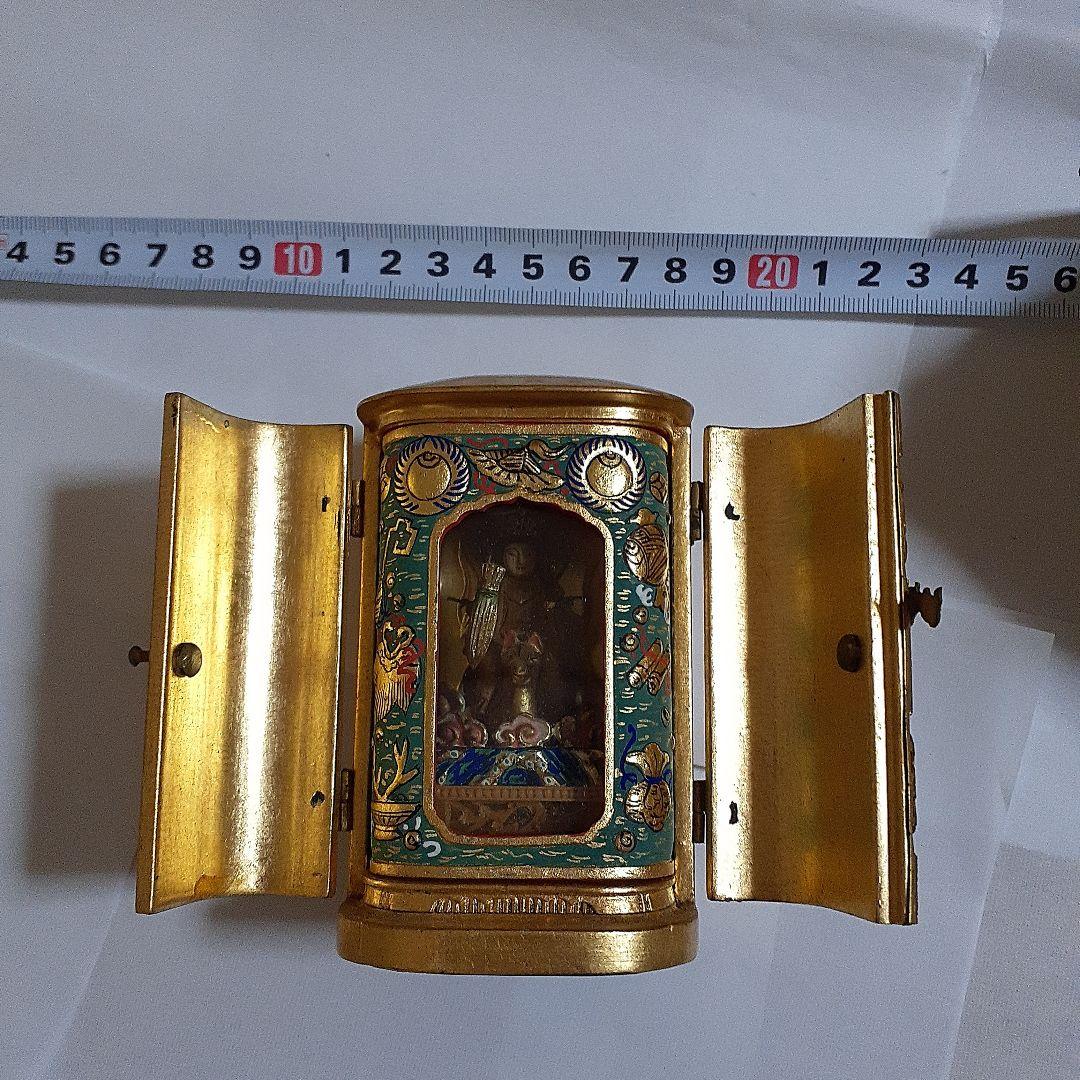 レア　稲荷神像　仏像　厨子　F