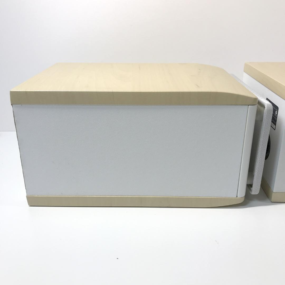 【美品】JVC ウッドコーンスピーカー SP-EXS1 ペア ホワイトウッド