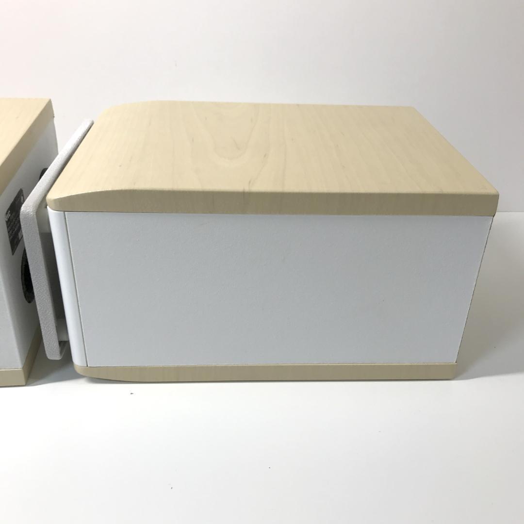 【美品】JVC ウッドコーンスピーカー SP-EXS1 ペア ホワイトウッド