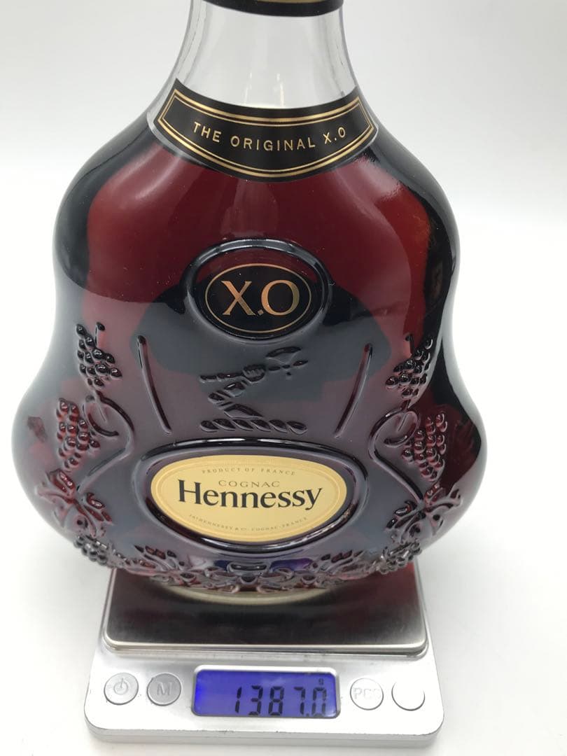 490[未開栓]Hennessy X.O エクストラオールド 黒キャップ
