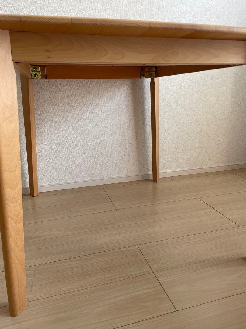 ※最終値下げ　【送料込み】ニトリ　無垢材　ダイニングテーブル