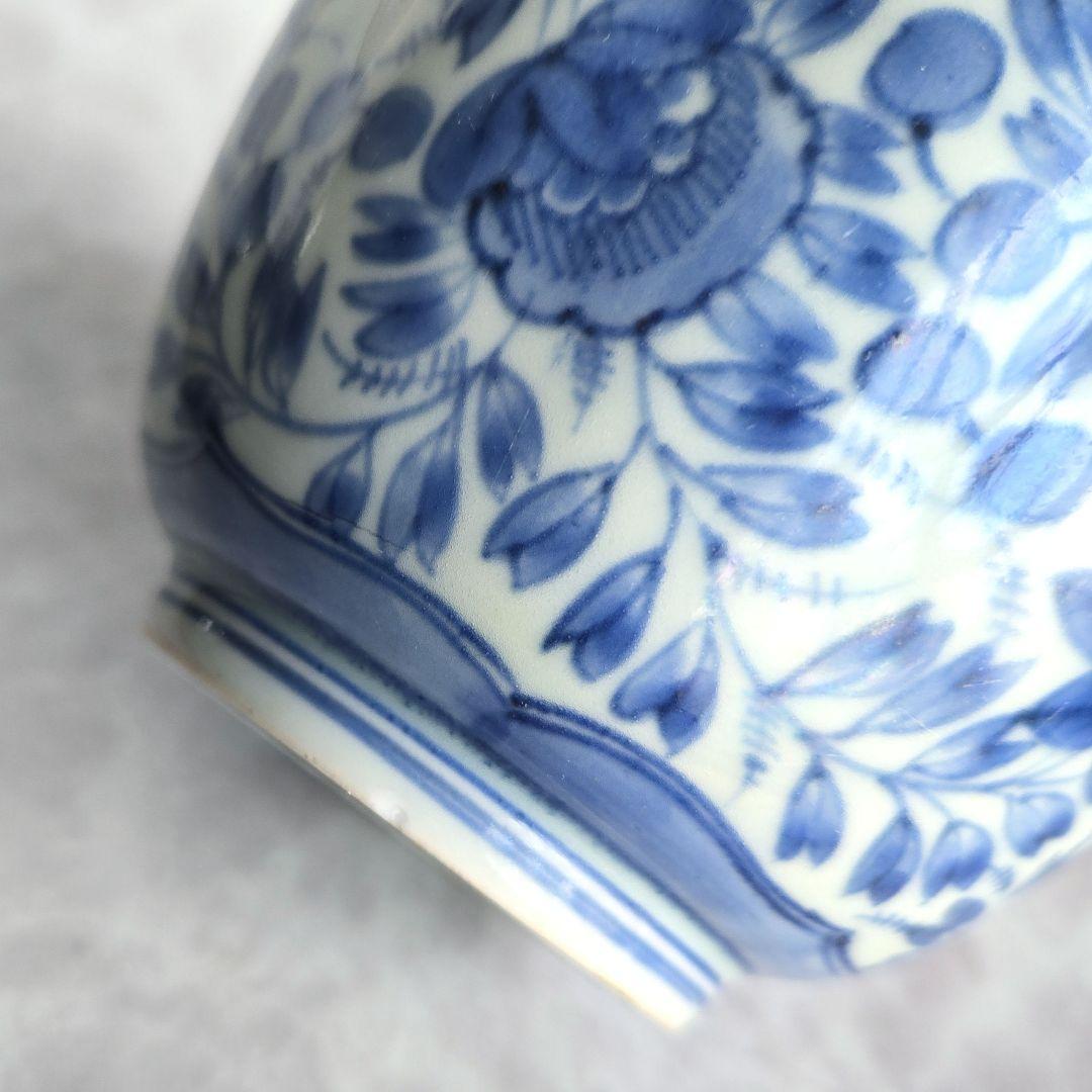 古伊万里　染付　大向付　江戸時代　骨董　金直し　金継ぎ　アンティーク　陶磁器