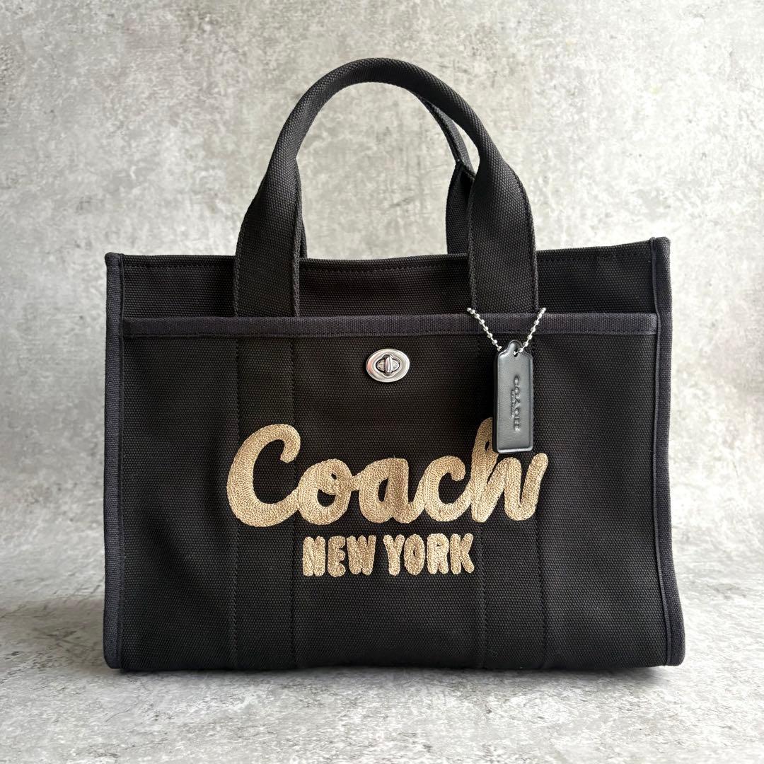 【極美品】COACH カーゴ トート ターンロック 2way ショルダーバッグ