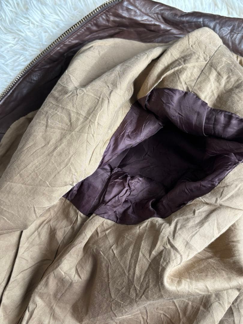 ラルフローレン　スイングトップ　レザージャケット　リアルレザー