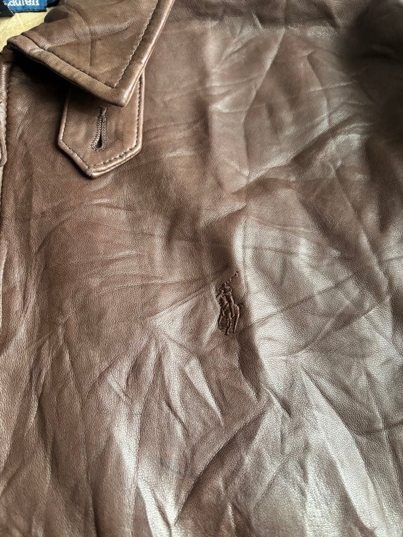 ラルフローレン　スイングトップ　レザージャケット　リアルレザー