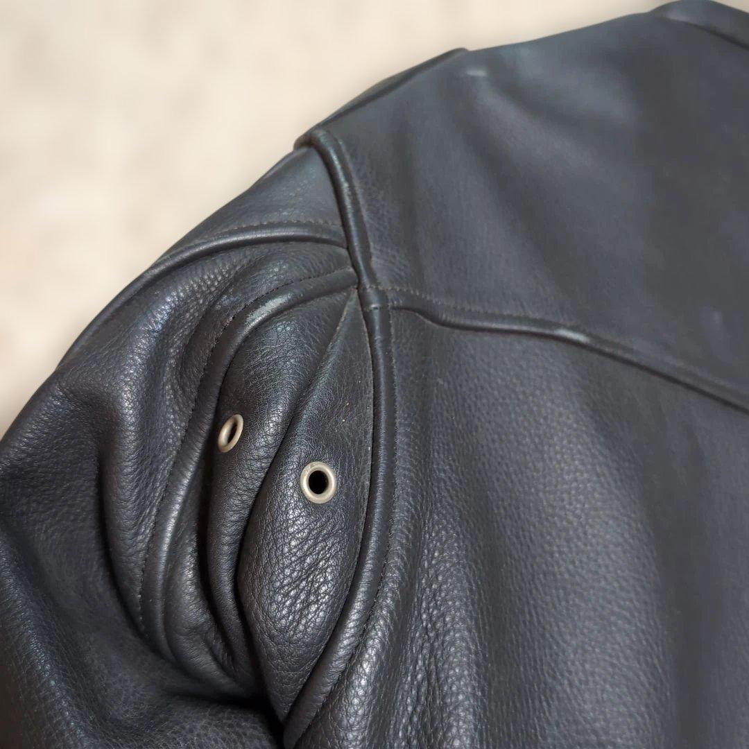 T*N様 KADOYA　本革ジャケット　ライダースジャケット ブラック LL