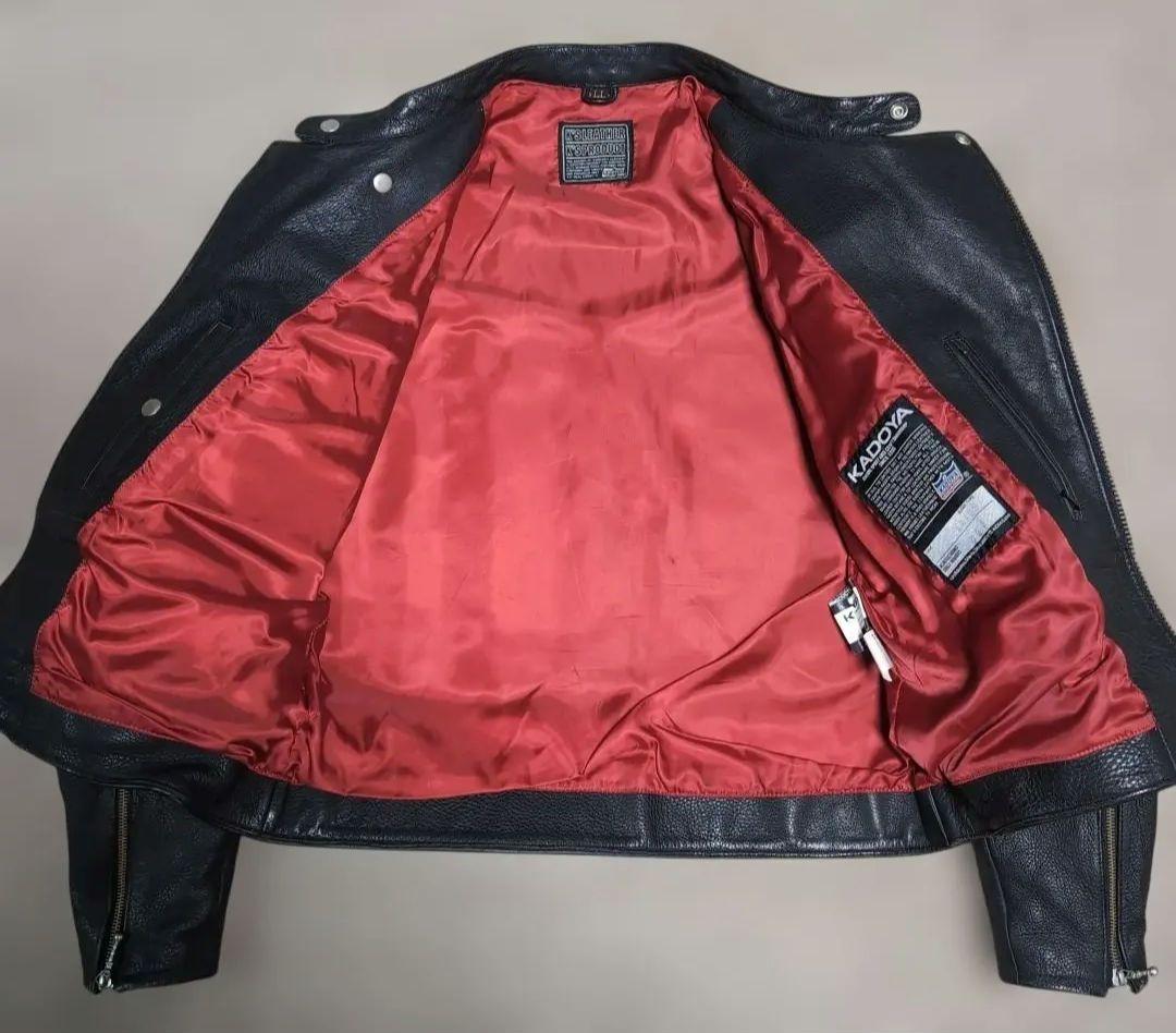 T*N様 KADOYA　本革ジャケット　ライダースジャケット ブラック LL