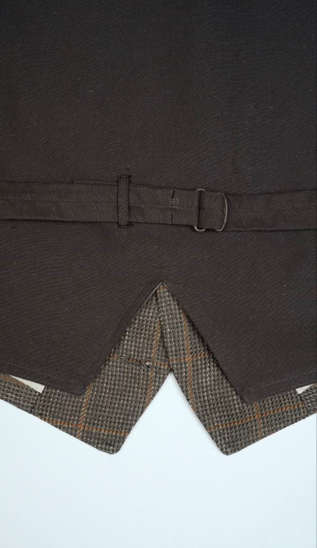 ナイジェル・ケーボン　コブラーベスト ヘンプチェック COBBLER VEST