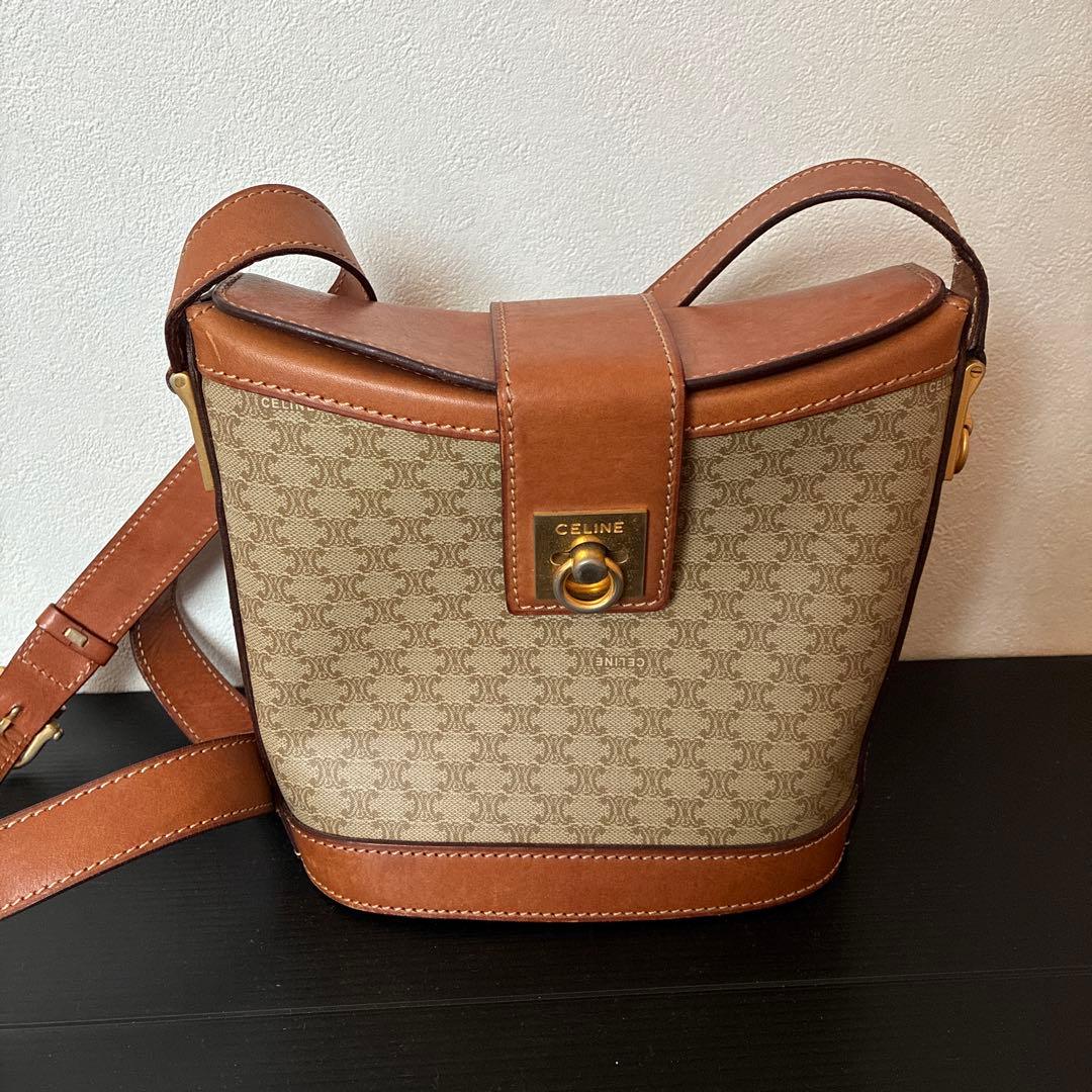 CELINE ショルダーバッグ ベージュ/ブラウン