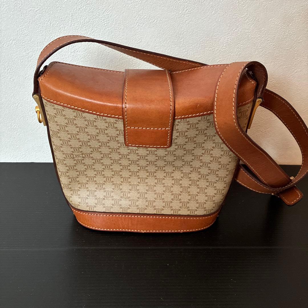 CELINE ショルダーバッグ ベージュ/ブラウン