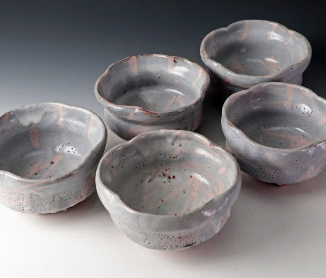 林正太郎 鼠志野小鉢 五客