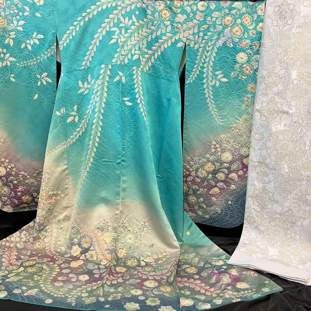 ■逸品■作家落款入り■辻が花■花絞り■正絹振袖フルセット■成人式■振り袖
