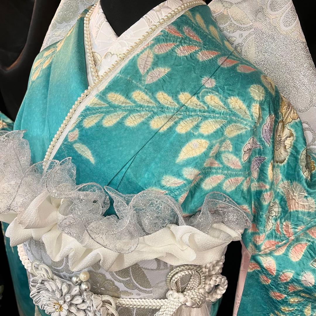 ■逸品■作家落款入り■辻が花■花絞り■正絹振袖フルセット■成人式■振り袖