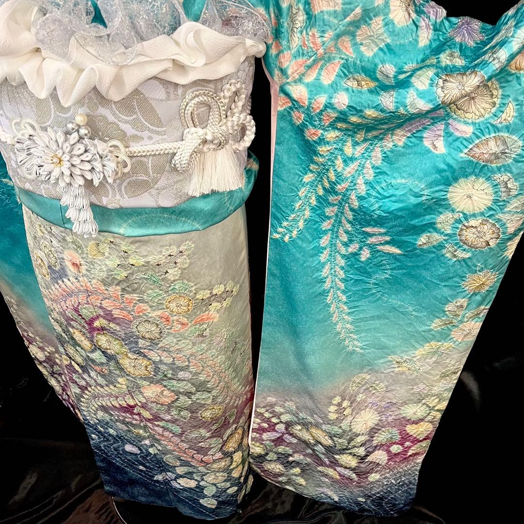 ■逸品■作家落款入り■辻が花■花絞り■正絹振袖フルセット■成人式■振り袖