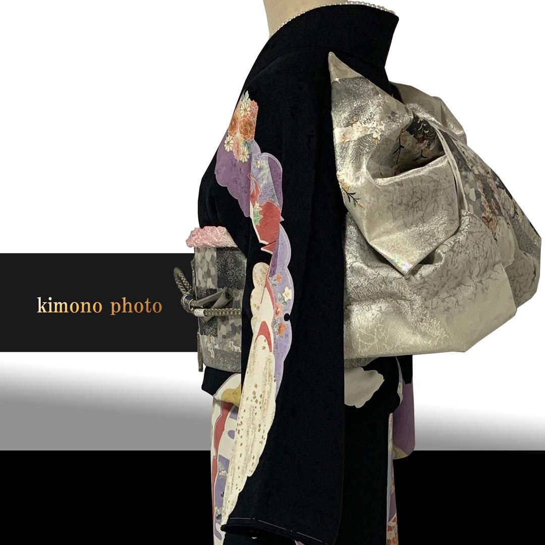 【新品、未使用】振袖7点フルセット【極上逸品】正絹【金彩手描き友禅】トールサイズ