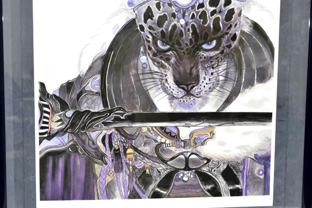 天野喜孝 異形の将軍 39/60 版画 直筆サイン入 アールビバン グインサーガ