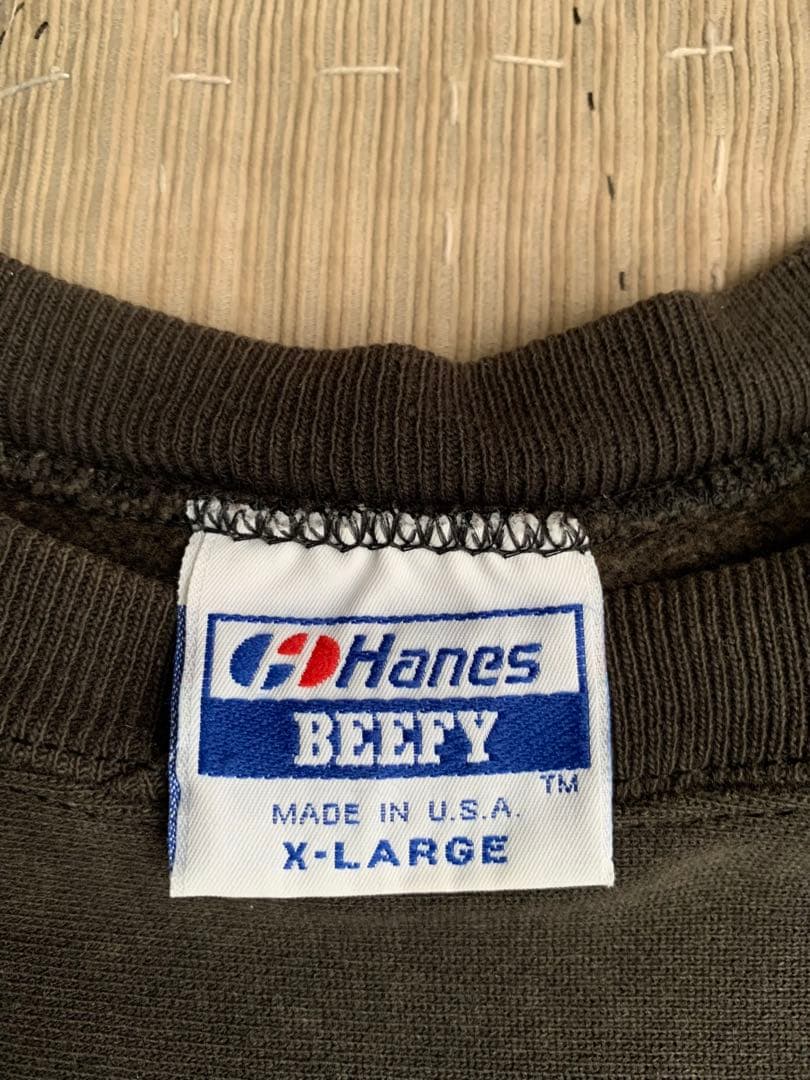 希少 90s XL FISHBONE vtg スウェット ブラック リバース 黒