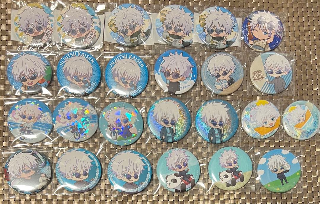 呪術廻戦 五条 悟 ミニキャラ 缶バッジ 詰め合わせ