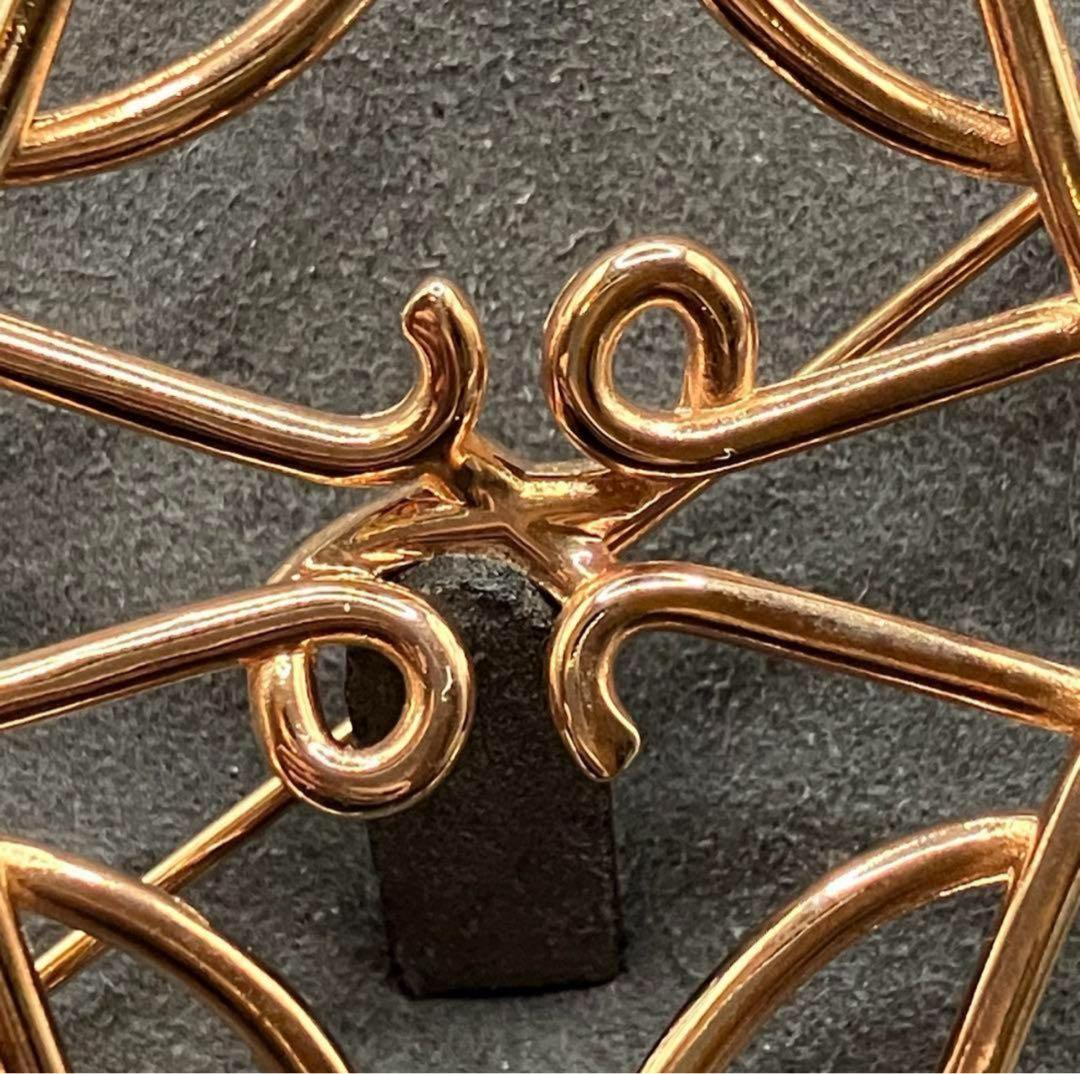 ロエベ　ブローチ　ピンクゴールド