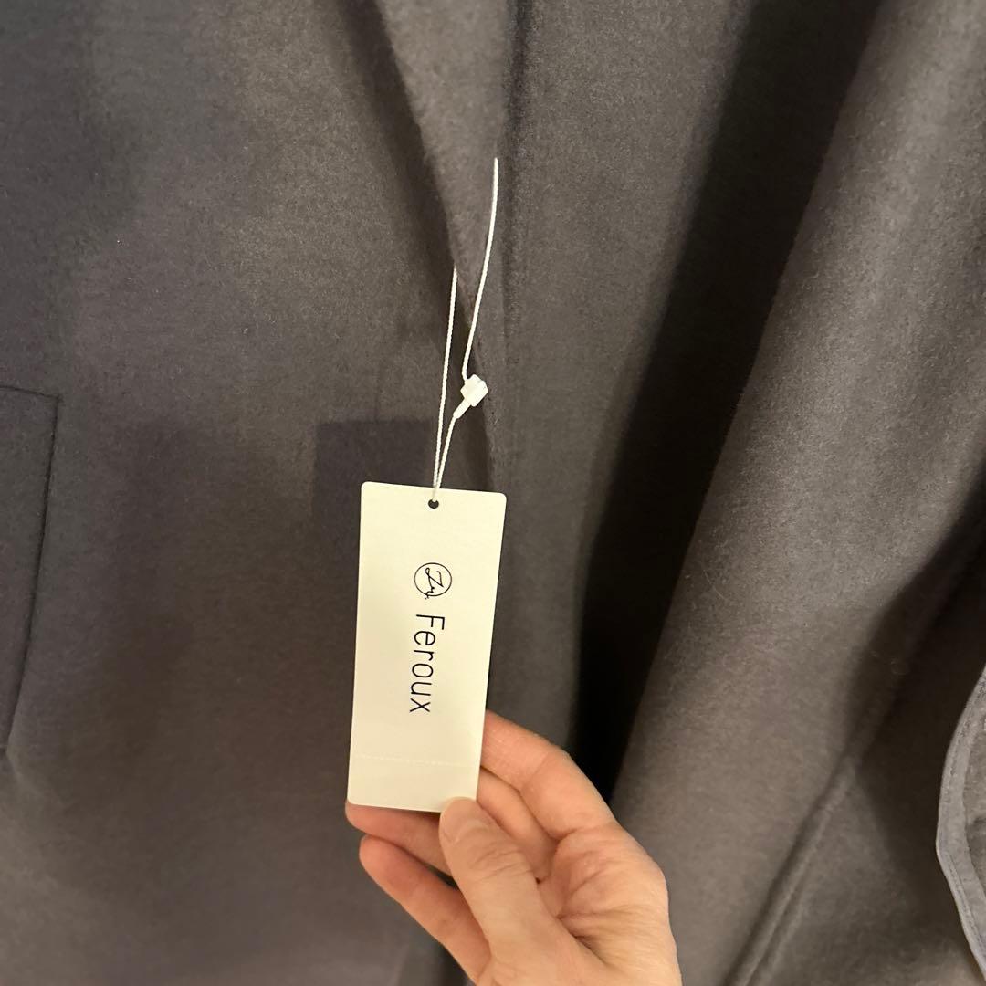 新品未使用‼️オンワード樫山　フェルウのウールグレーチェスターロングコート