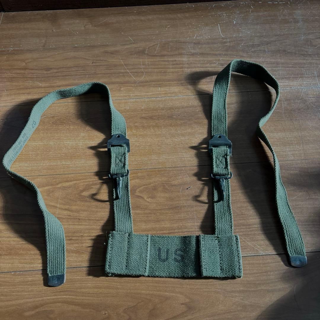 60s デッドストック　米軍実物　M56 フィールドパック ストラップ6個セット