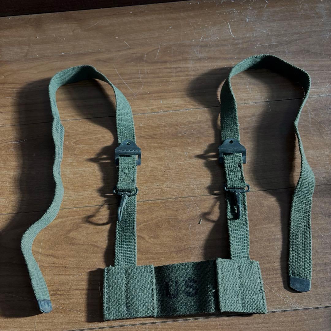 60s デッドストック　米軍実物　M56 フィールドパック ストラップ6個セット