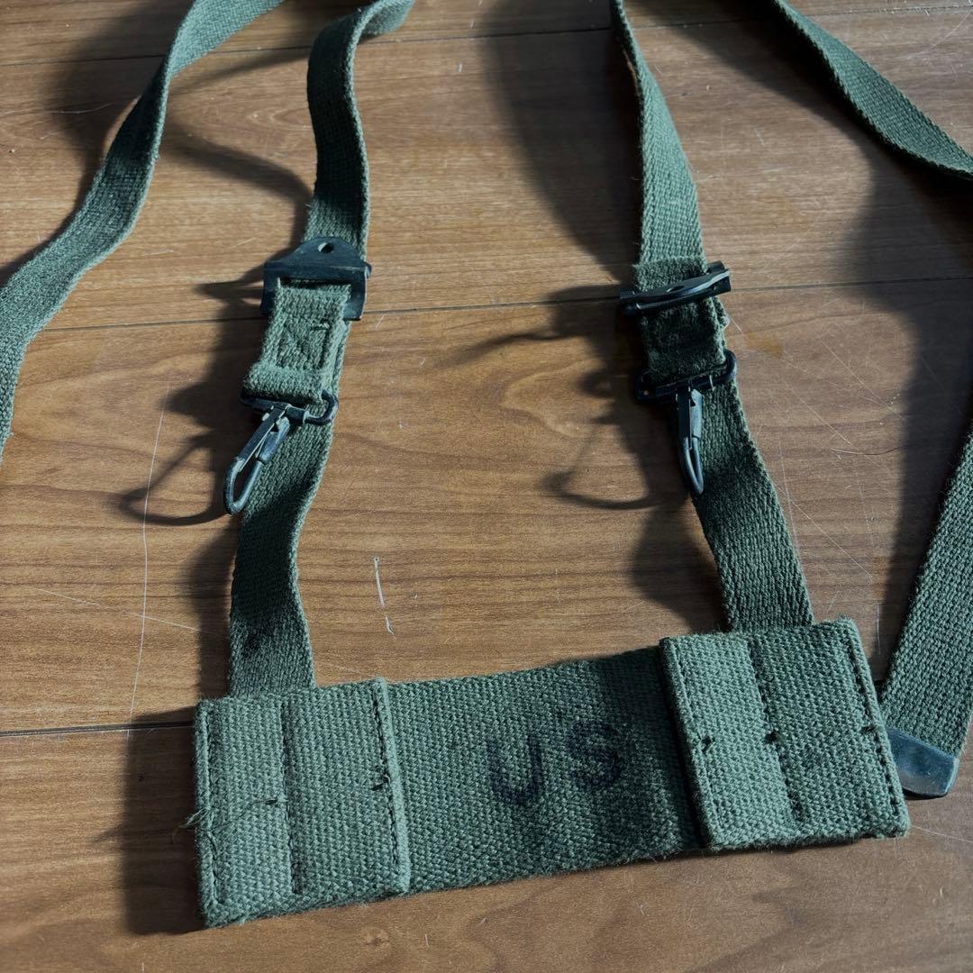 60s デッドストック　米軍実物　M56 フィールドパック ストラップ6個セット