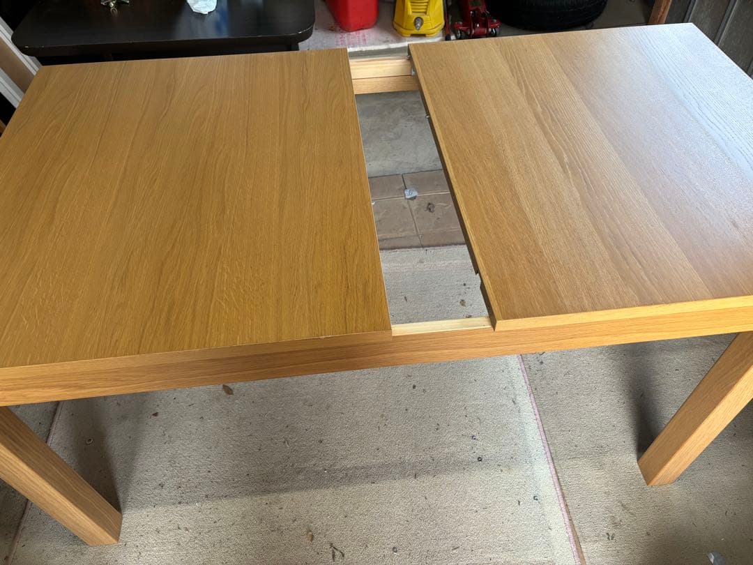 【IKEA】伸長式ダイニングテーブル 木目調