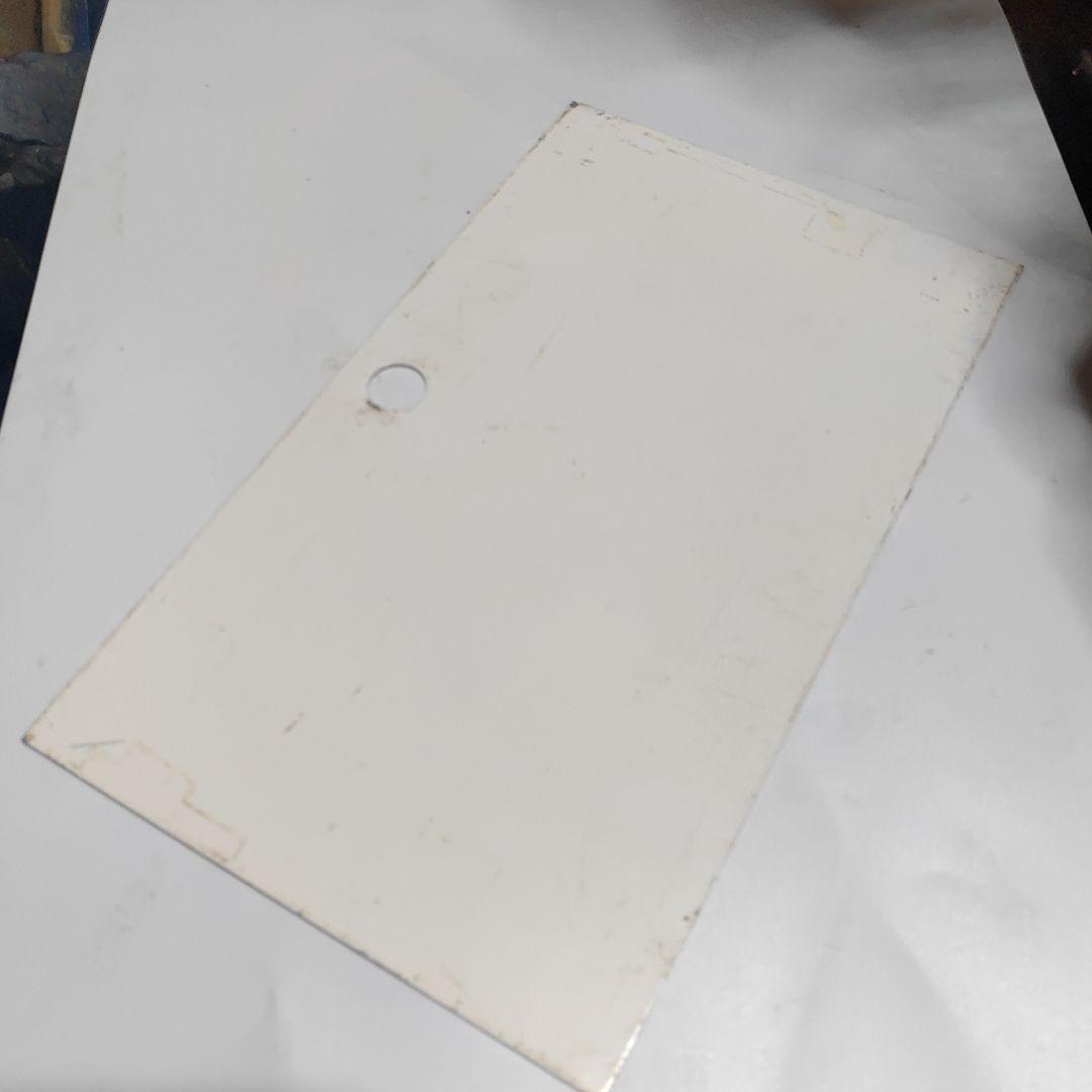 【鉄道サボ　愛称板】（表）おが　指定席　○秋（裏）白